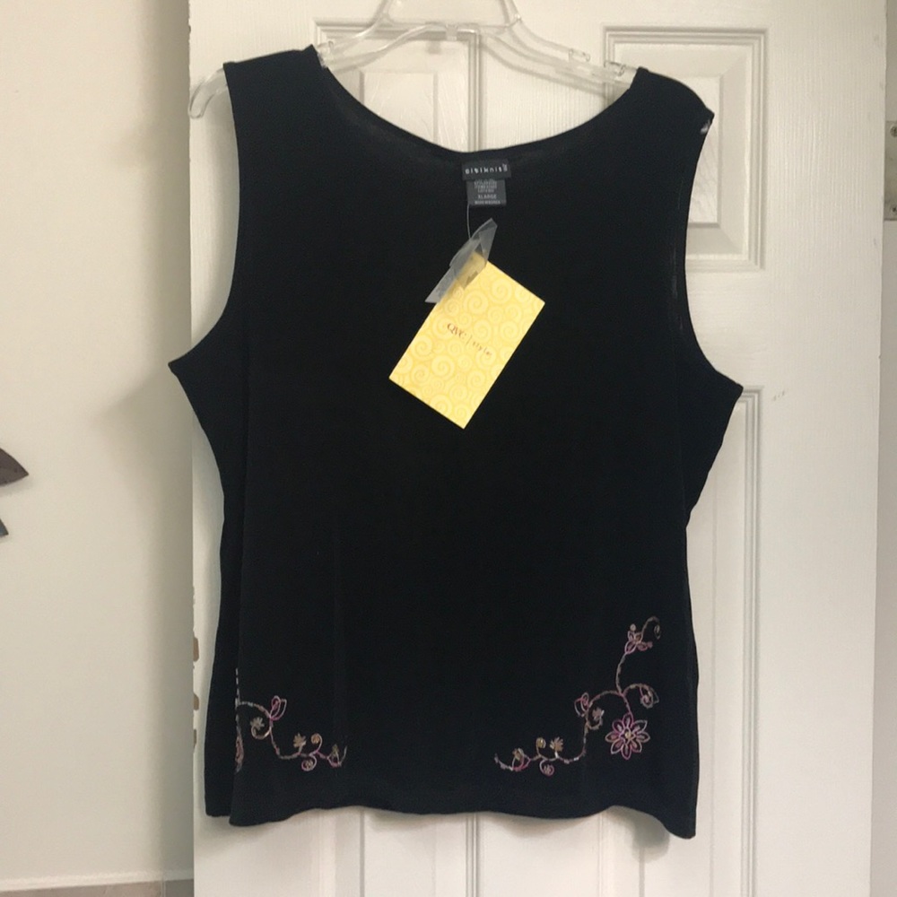 Dressy sleeveless top.